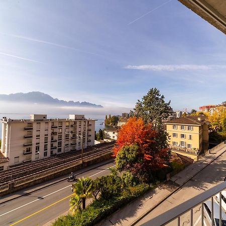 Florimont Double Lake View Room - Self Check-In Montreux Exteriör bild