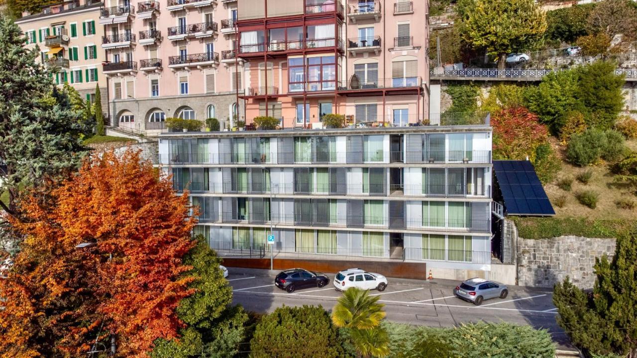 Florimont Double Lake View Room - Self Check-In Montreux Exteriör bild