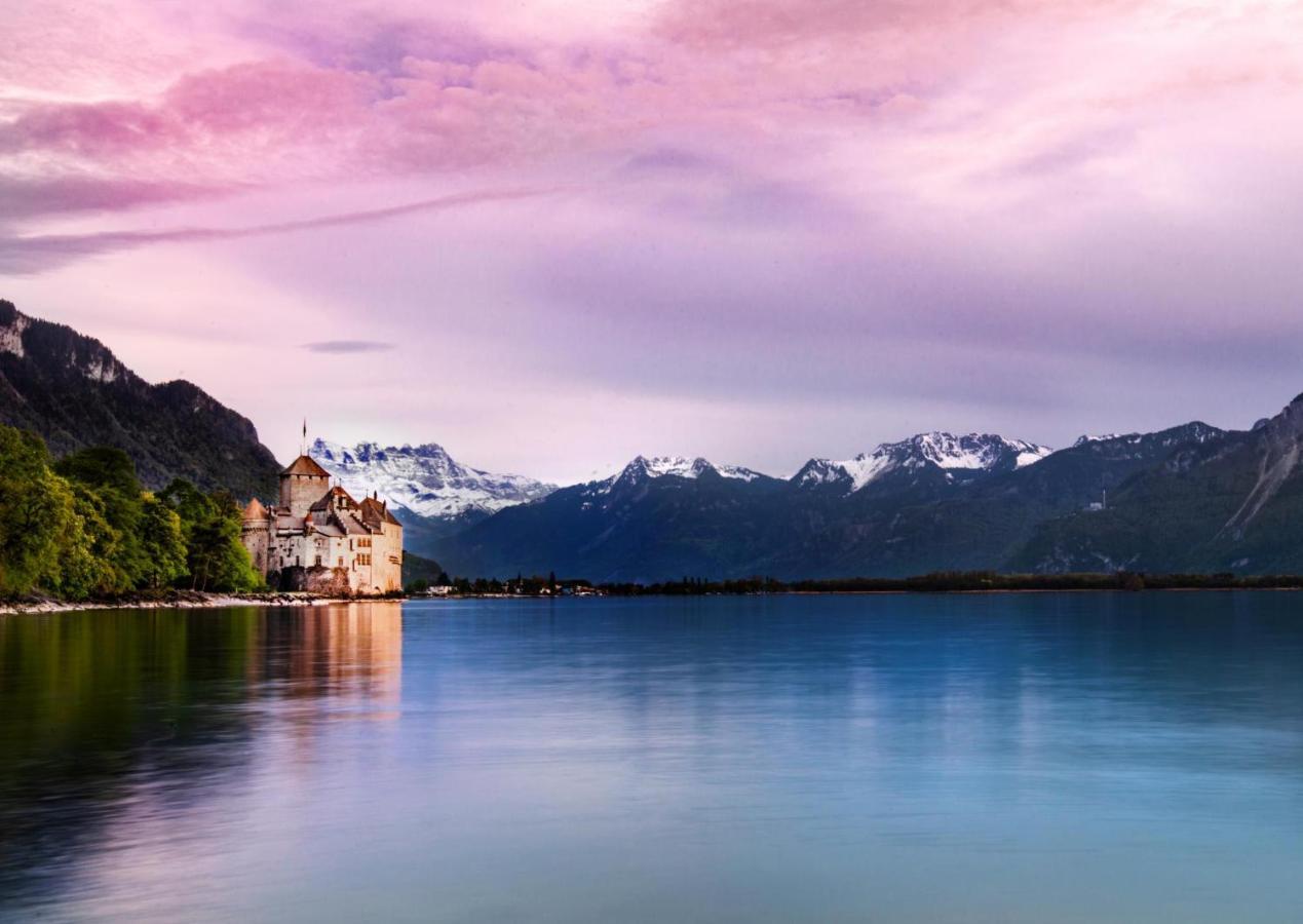 Florimont Double Lake View Room - Self Check-In Montreux Exteriör bild