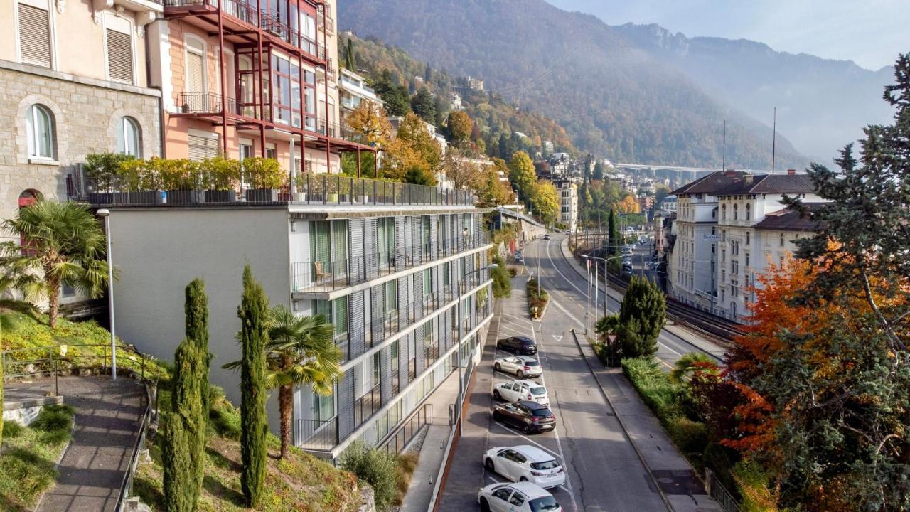Florimont Double Lake View Room - Self Check-In Montreux Exteriör bild