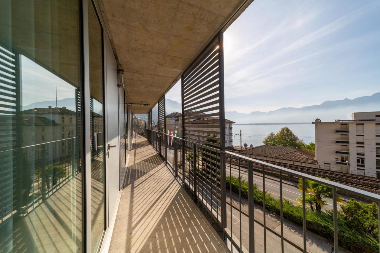 Florimont Double Lake View Room - Self Check-In Montreux Exteriör bild
