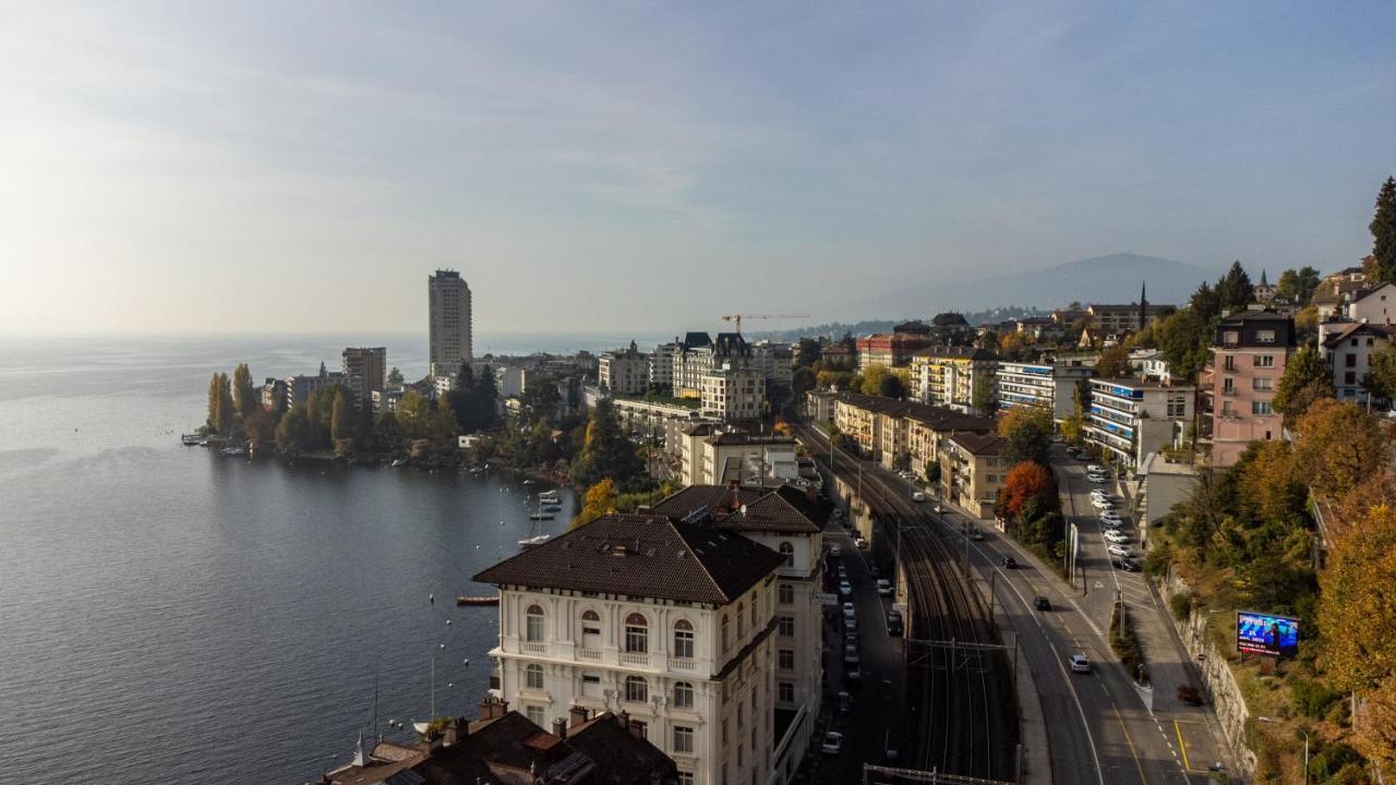Florimont Double Lake View Room - Self Check-In Montreux Exteriör bild